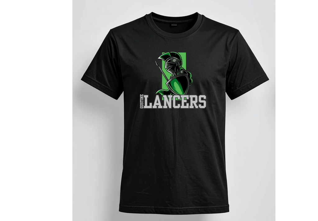 Green Gustine Lancer square- T-shirt