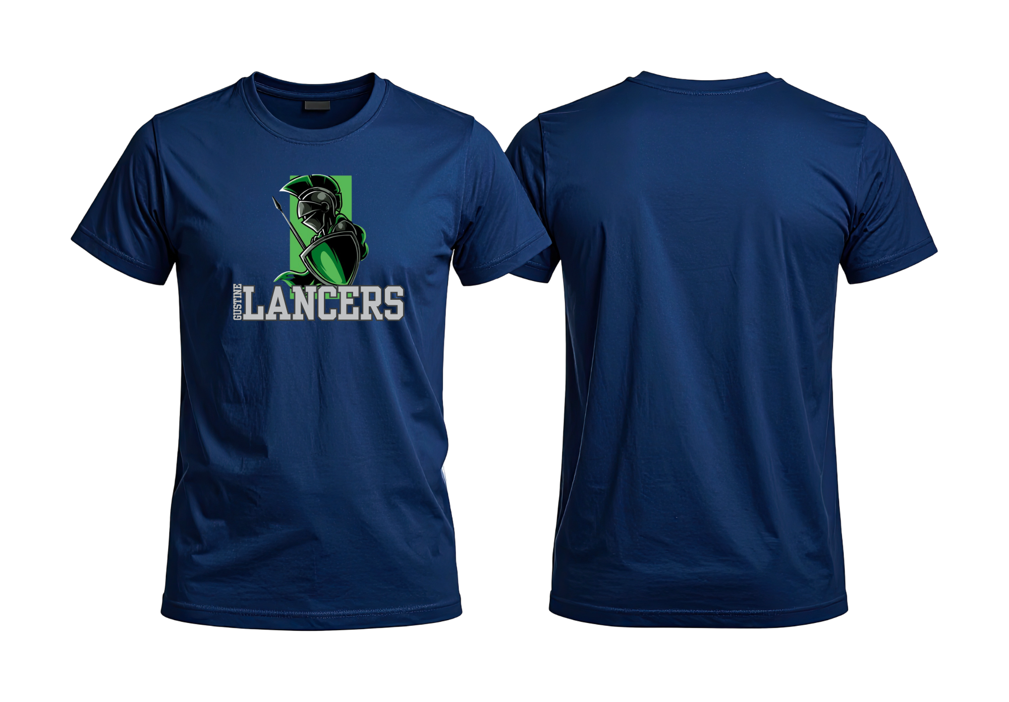Green Gustine Lancer square- T-shirt