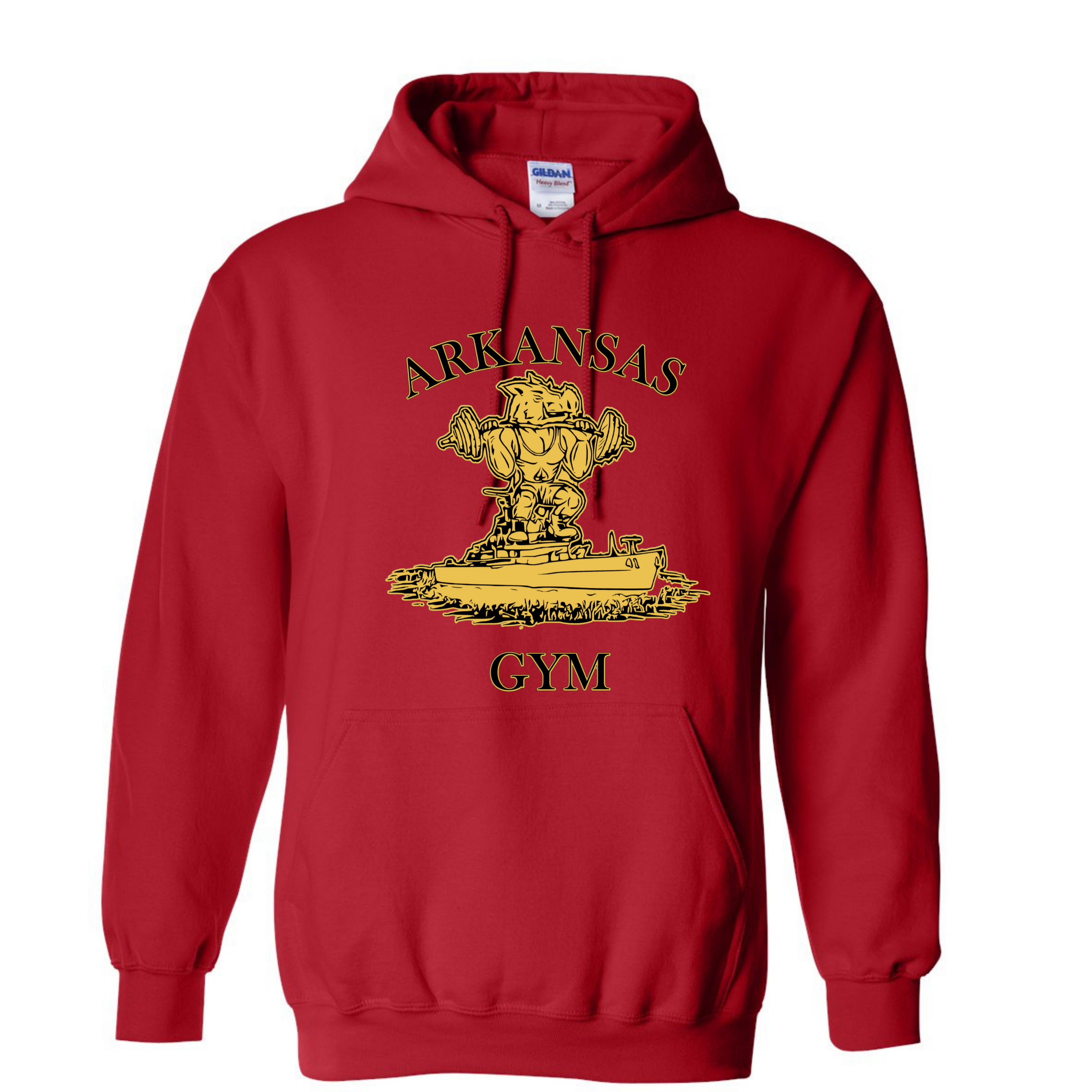 USS Arkansas Razorback Gym hoodie