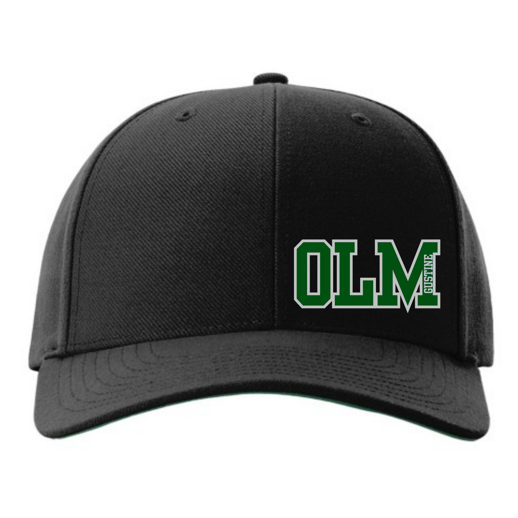 OLM Snap Back hat- small green OLM decal