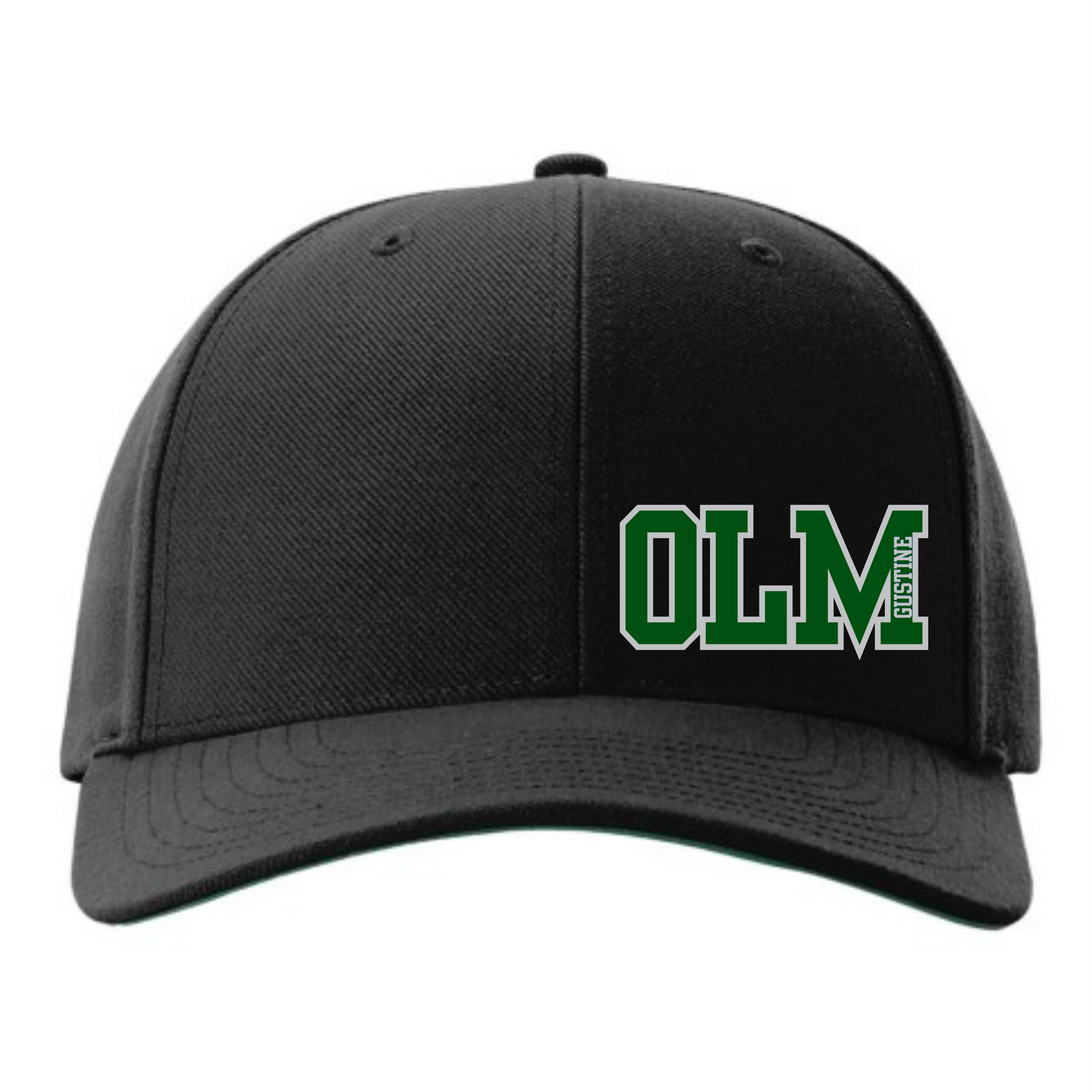 OLM Snap Back hat- small green OLM decal