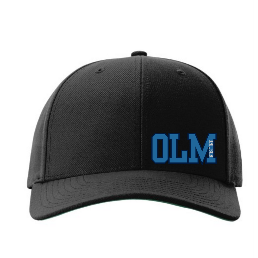 OLM Snap Back hat- small blue OLM decal