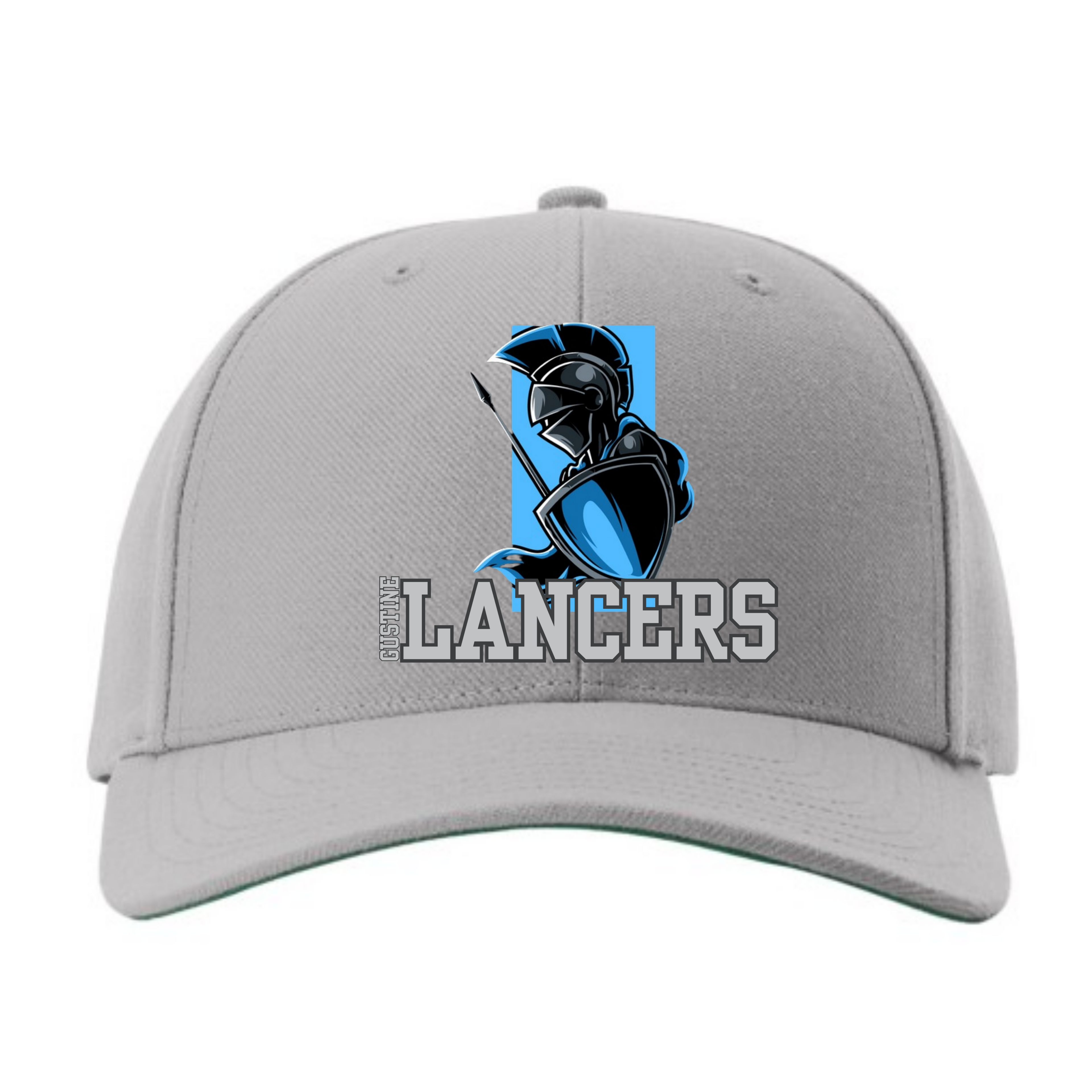 OLM Snap Back hat- blue square lancer decal