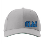 OLM Snap Back hat- small blue OLM decal