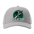 OLM Snap Back hat- Green round lancer decal