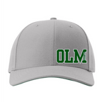 OLM Snap Back hat- small green OLM decal