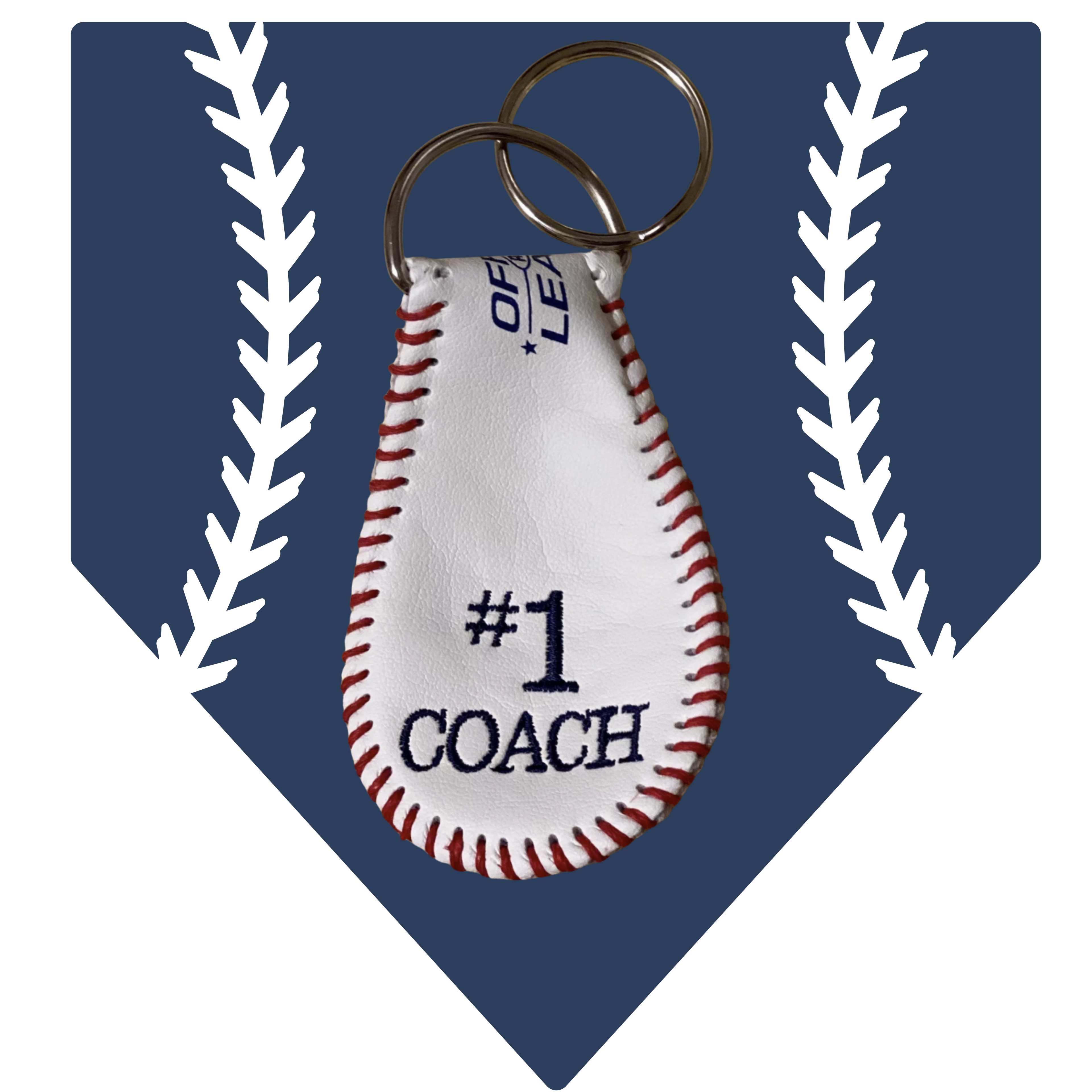 Custom baseball keychain