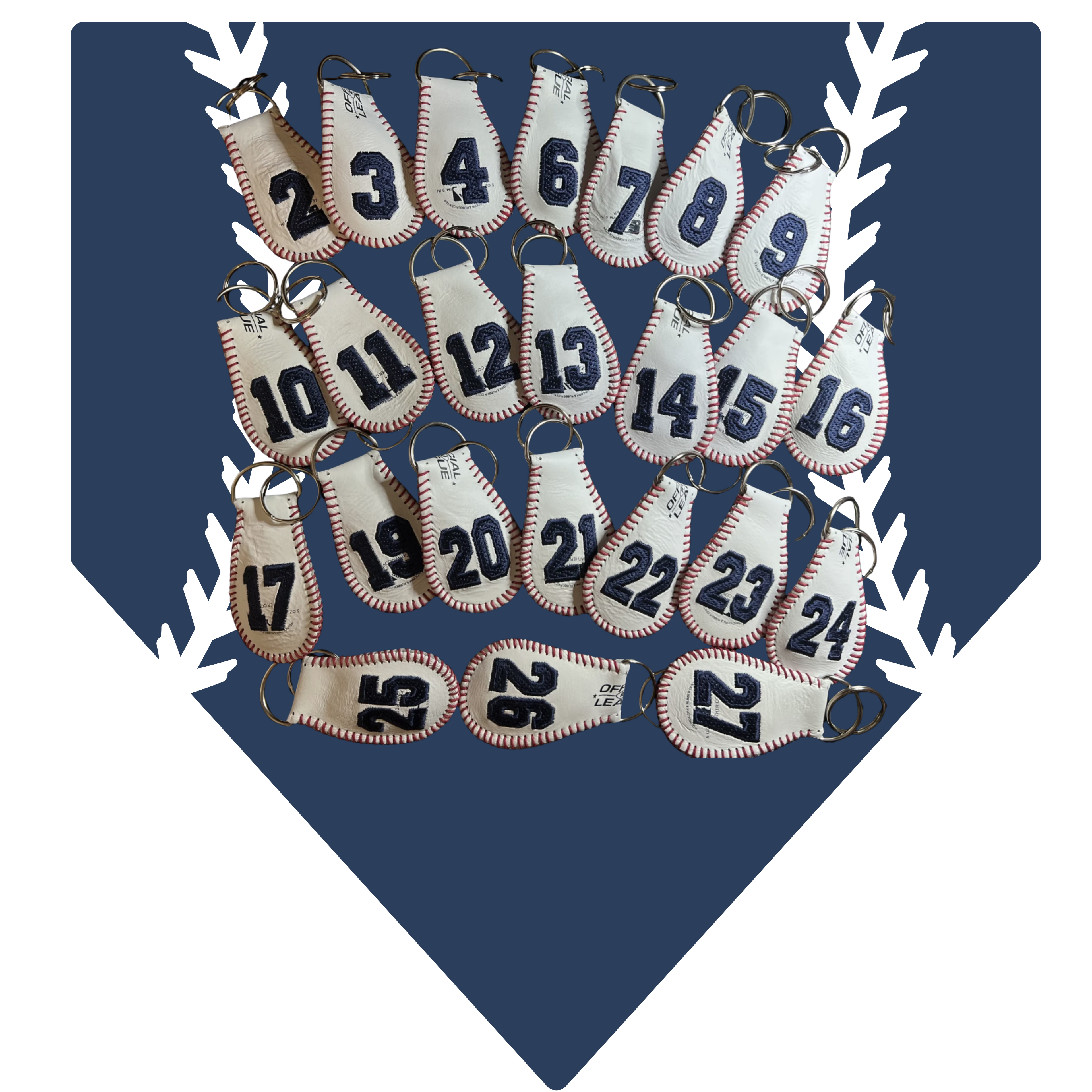 Custom baseball keychain