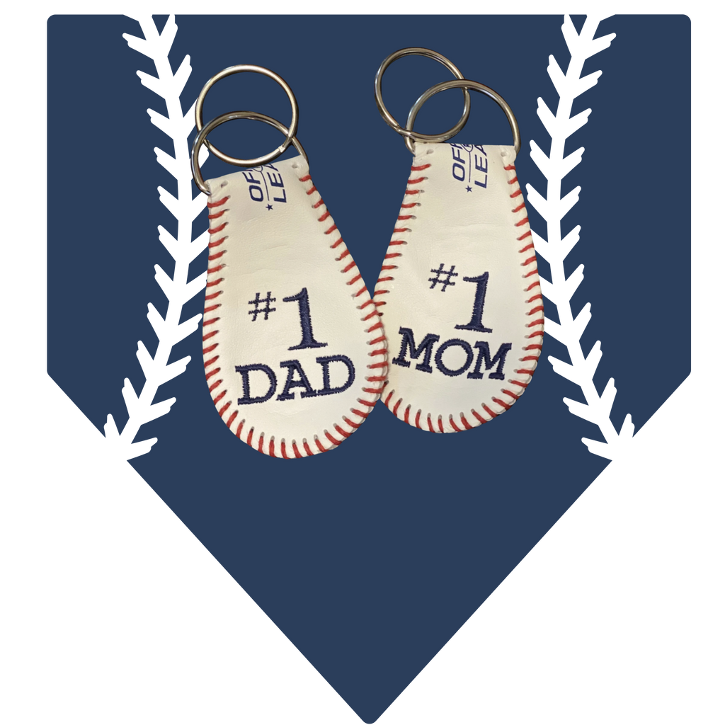 Custom baseball keychain