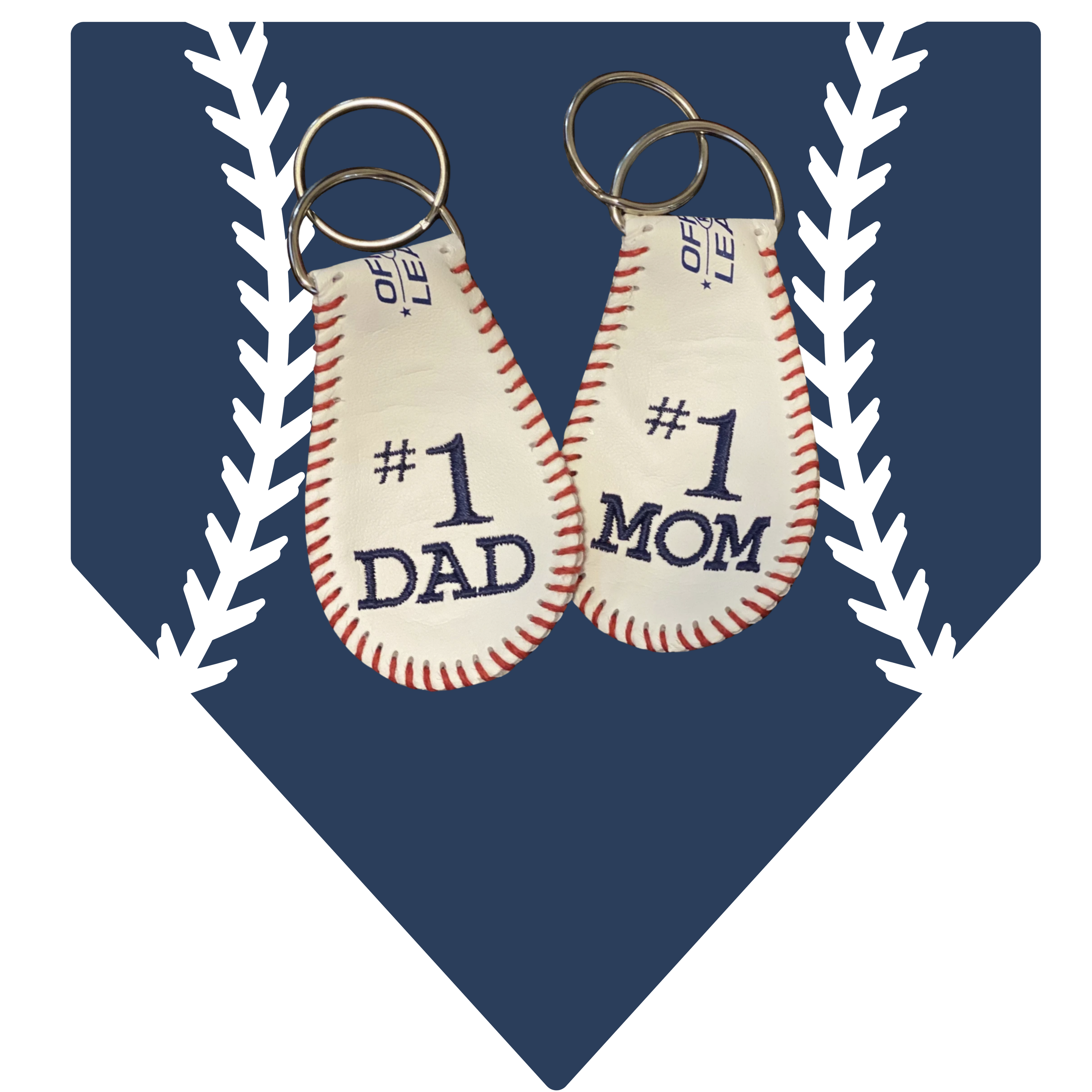 Custom baseball keychain