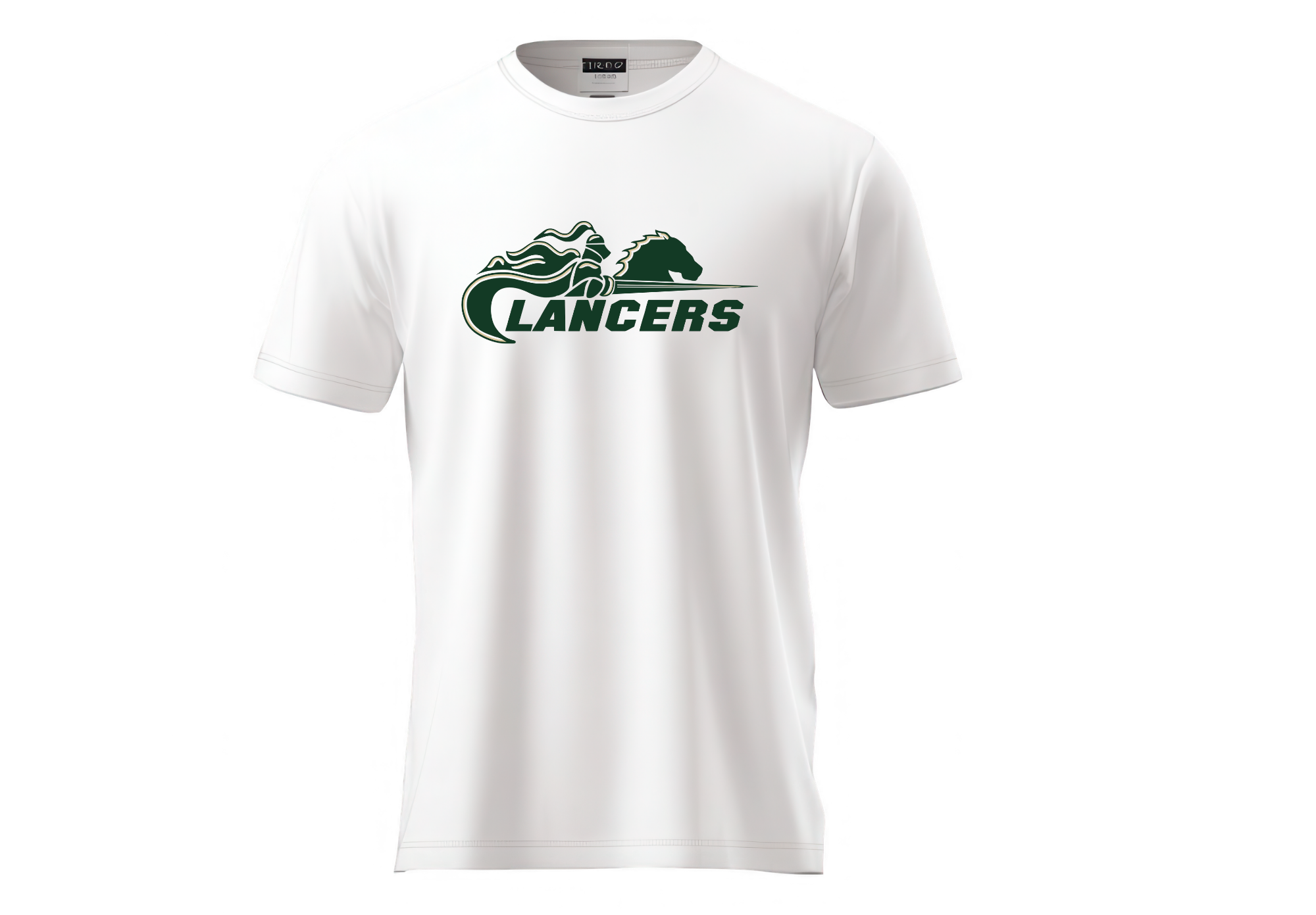 Green Gustine Lancer with horse- T-shirt